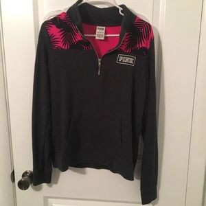 Pink size medium 3/4 zip